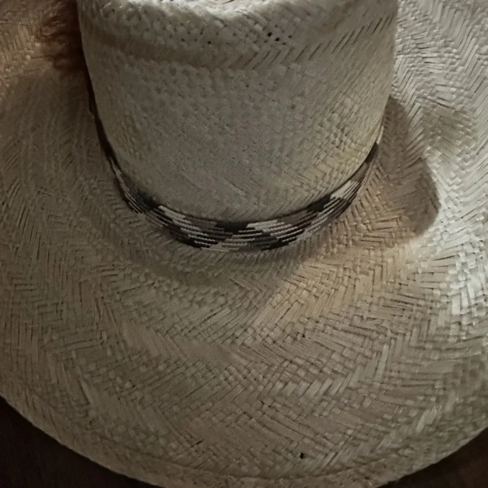 Vintage Stetson Roadrunner Straw Cowboy Hat • 1970s Western • Size 6 ¾ - Picture 9 of 9